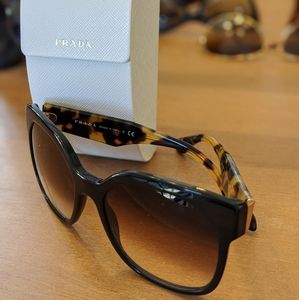 Prada Sunnies SPR 10R Havanah Sunglasses